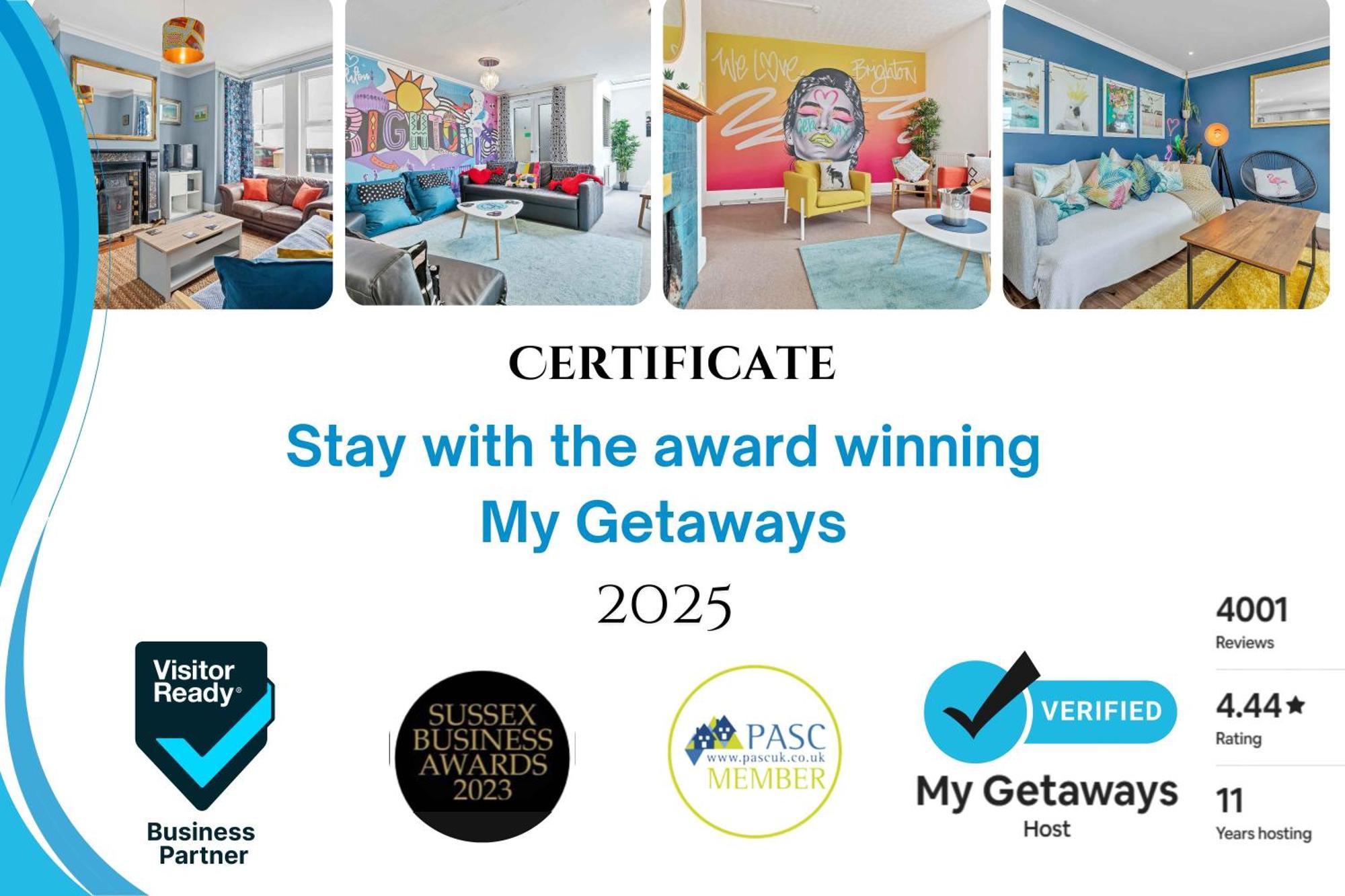 Narrow House - Free Parking By My Getaways Brighton